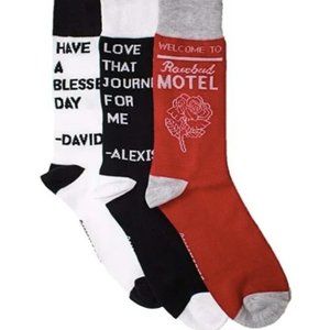 NEW WITH TAGS Schitt's Creek 3pk Crew Socks - Unisex One Size